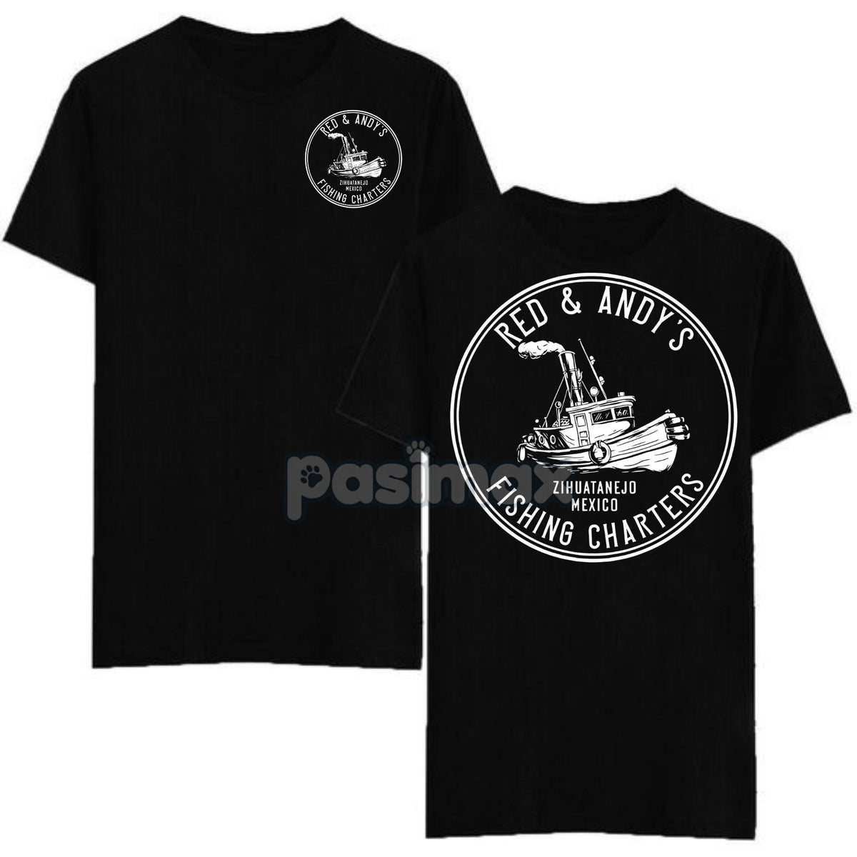 Andy and Red's Boat Repair T-Shirt - Shawshank Redemption Movie Graphic, Zihuatanejo Mexico Fan Tee