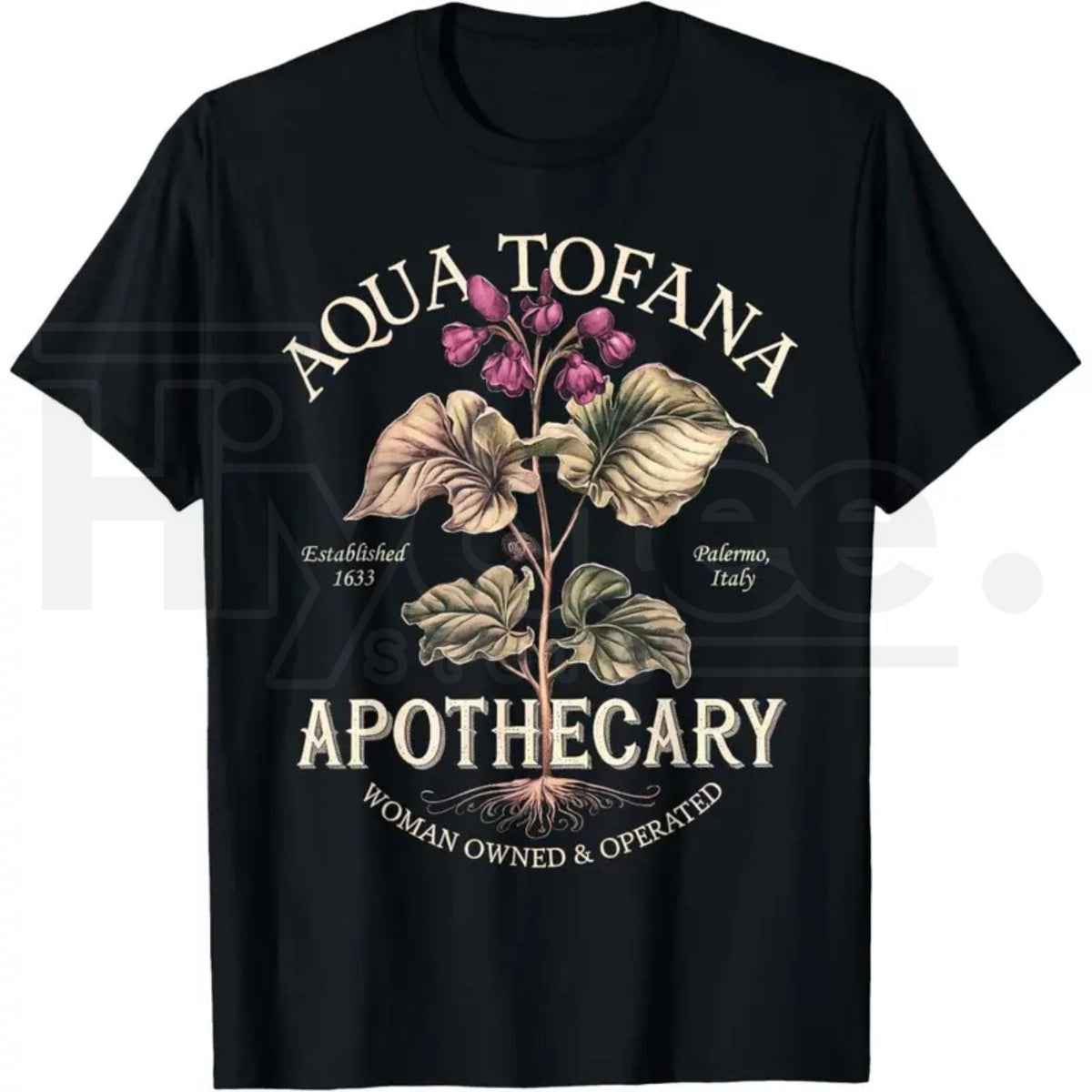 "Aqua Tofana" – Funny Feminist Apothecary Vintage Graphic Top