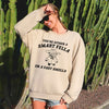 You're Either a Smart Fella Or a Fart Smella Bear Meme Graphic Cozy Fleece Lined Sweatshirt