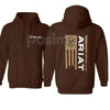 Ariat Flag Hoodie – Western Lifestyle Apparel Pullover, Classic Cowboy Style & American Flag Graphic, Unisex