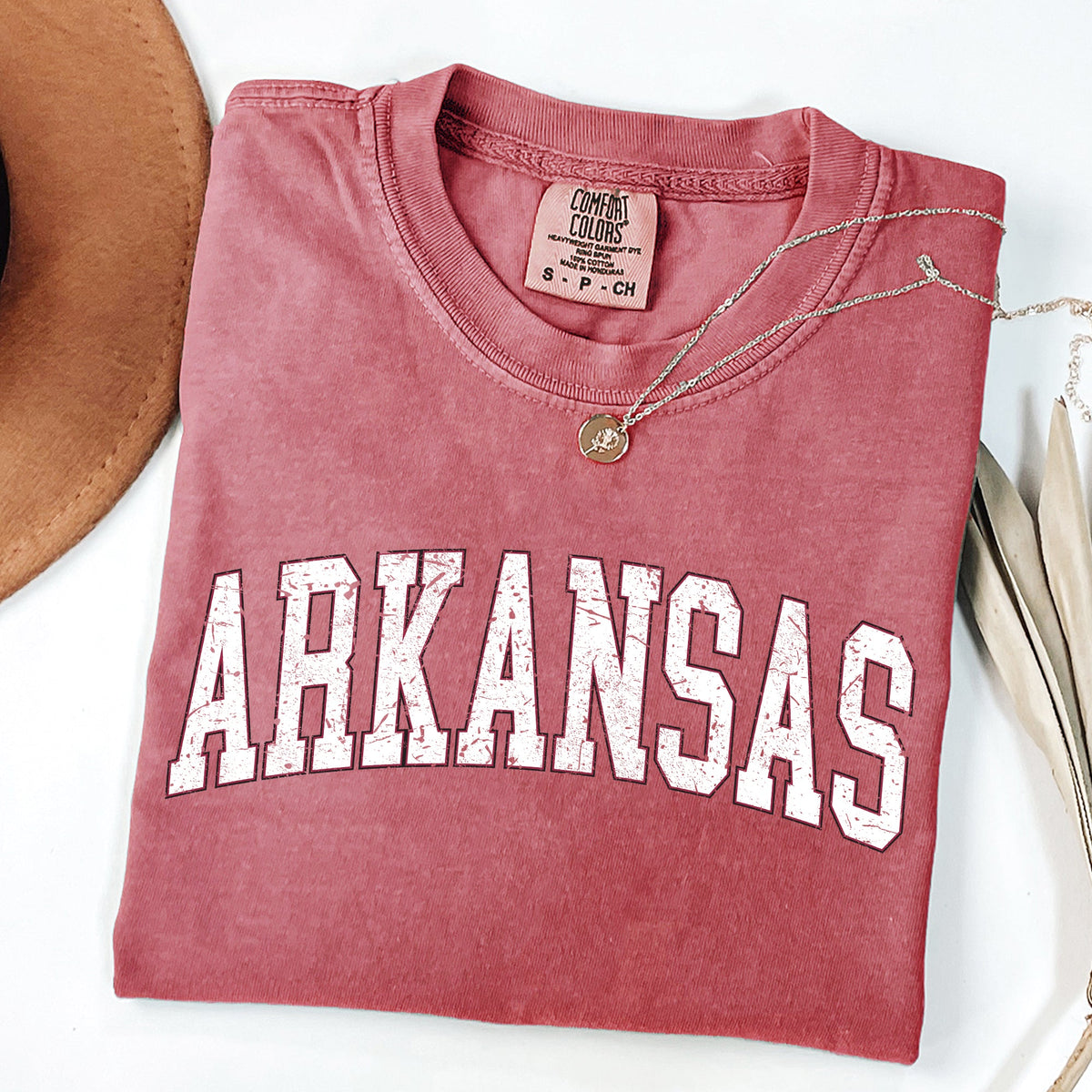 Arkansas Football Game Day Tailgate State Pride Featuring Classic University Heraldry Comfort Colors Tee