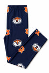 Auburn Blue Aubie Leggings