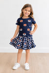 Auburn Plaid Aubie Ruffle Twirl Skort