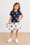 Auburn White Aubie Ruffle Twirl Skort