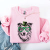 Australian Shepherd Adorable Dog St Patrick's Day Lucky Irish Mascot Design Sweatshirt