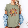 Autumn Flower Beautiful Fall Floral With Sunflowers And Pumpkins Celebration Of Autumn Cozy Seasonal Vibes Graphic Tee
