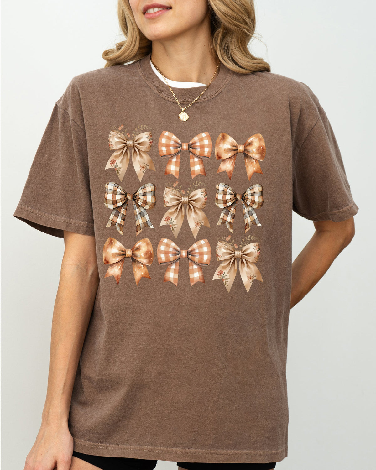 Autumn Ribbons, Bows, Coquette, Girly, Thanksgiving, Fall, Halloween Comfort Colors Tee