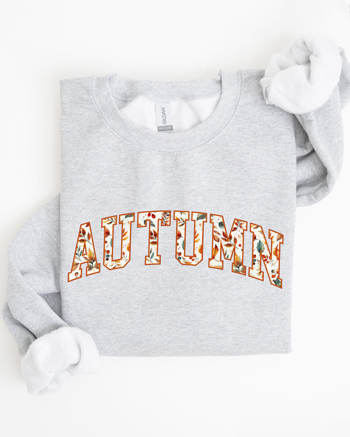 Autumn Varsity Fall Collegiate Retro Vintage Halloween Seasonal Graphic Sweatshirt