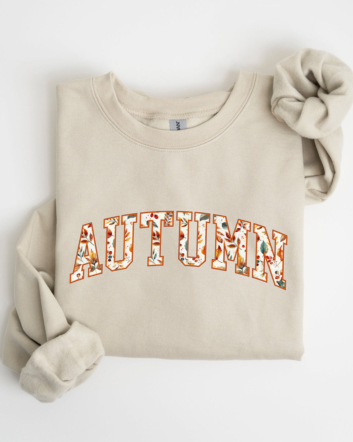 Autumn Varsity Fall Collegiate Retro Vintage Halloween Seasonal Graphic Sweatshirt