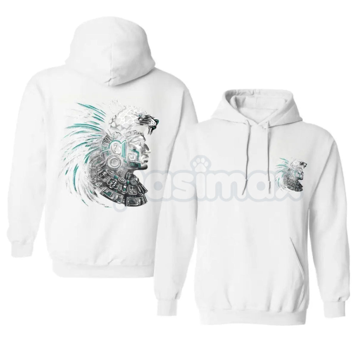Aztec Art Chicano Graphic Oversized Hoodie – Indigenous Mex Clothes Pullover, Unisex Cultural Streetwear