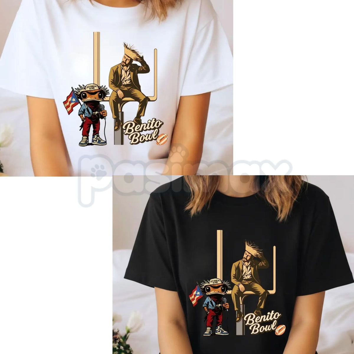 BENITO Bowl 2026 Halftime T-Shirt - LX Trophy Contender Series, Bad Bunnie Championship Graphic Tee, Premium Reggaeton Sports Satire Apparel, Exclusive Single-Sided Halftime Show Top