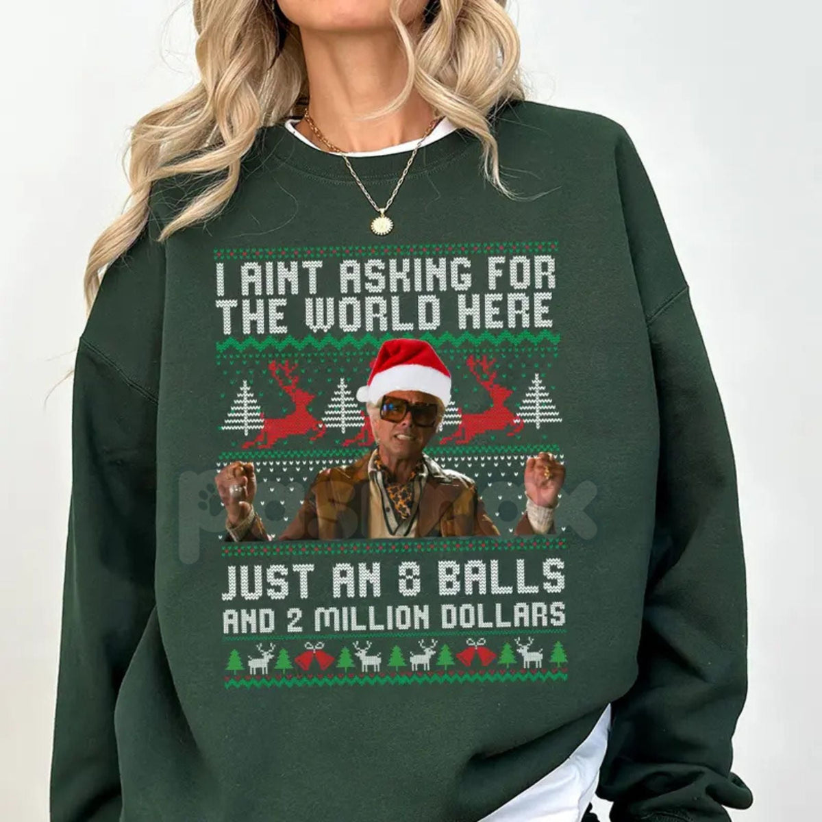 Baby Billy Freeman's "The Righteous Gemstones" Christmas Sweatshirt | Danny McBride Ugly Sweater Alternative | Uncle Baby Billy Holiday Top