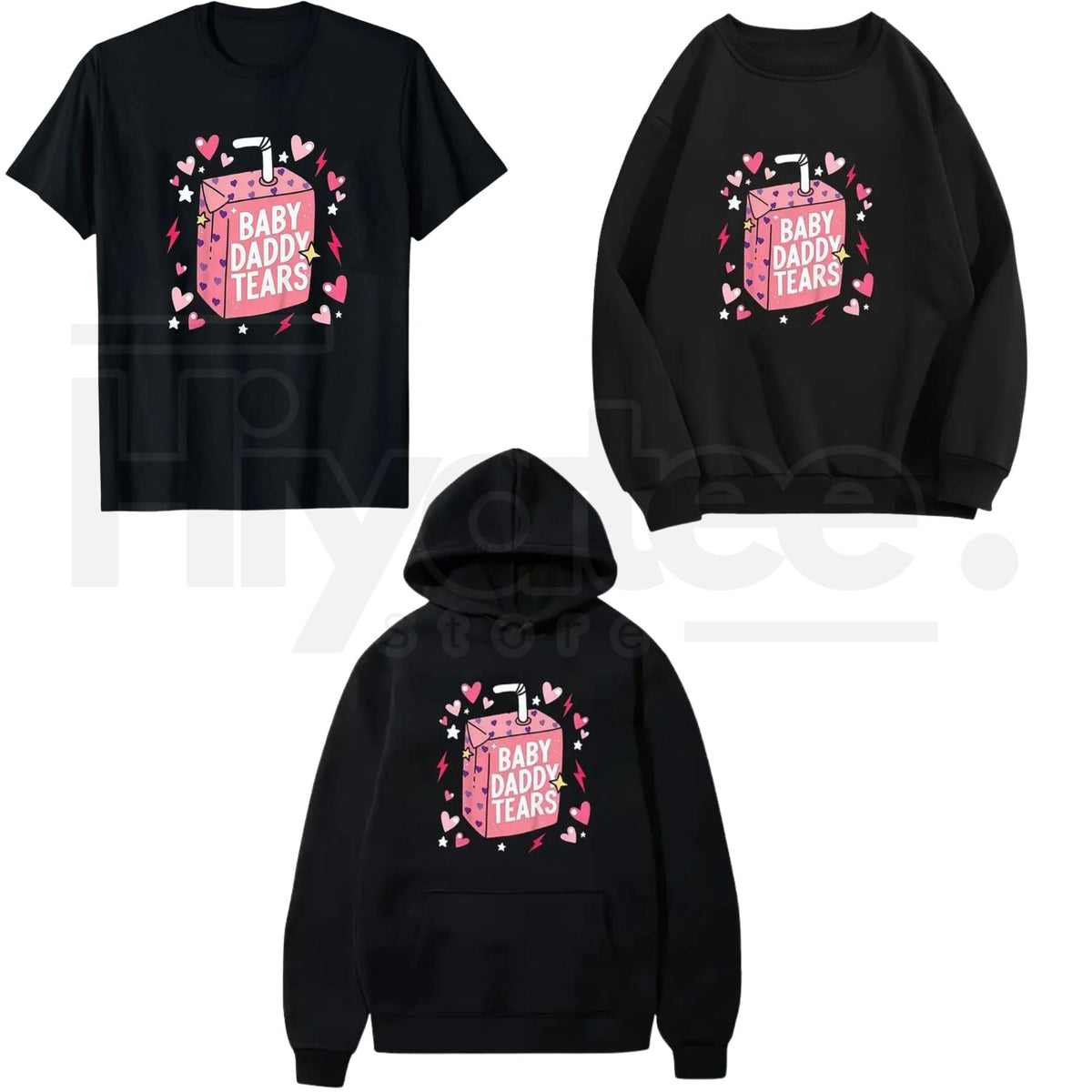 "Baby Daddy Tears" Funny Valentine's – Love Heart Dad Is My Valentine Apparel