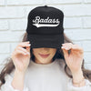 Badass Sassy Statement Attitude Bold Personality Graphic Everyday Wear Essentials Trucker Hat