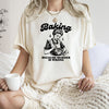 Baking Because Murder Is Wrong Meme Caption For Kitchen Humor Comfort Colors Tee