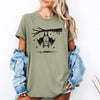 Cute Adorable Bat Halloween Night Sky Flying Silhouette Whimsical Cartoonish Party Graphic Tee