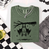 Cute Bat Halloween Nightfall Spooky Silhouette Adorable Creature Comfort Colors Tee