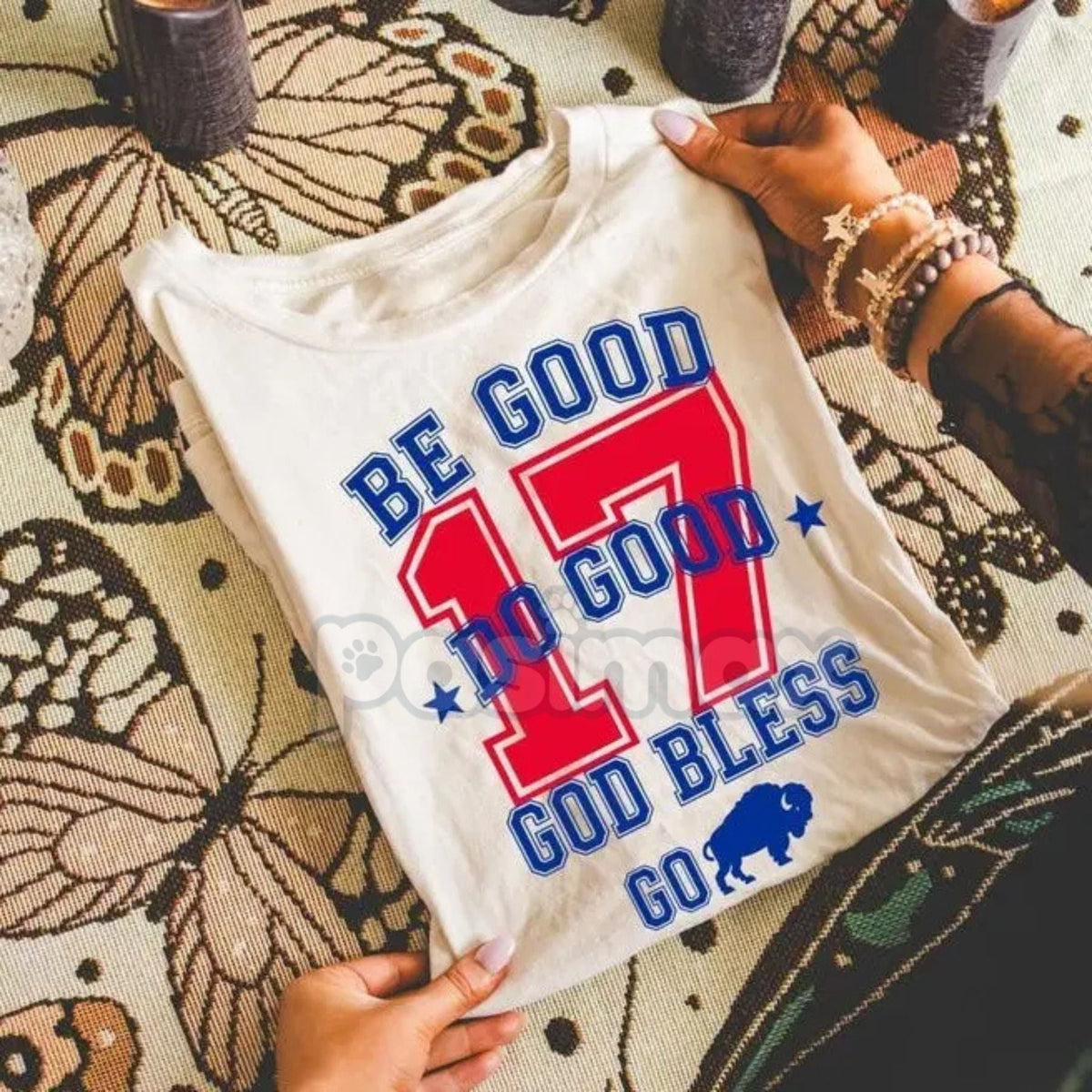 "Be Good Do Good 17 God Bless Go" T-Shirt - Inspirational Slogan Tee, Positive Message Apparel, Unisex Faith and Motivation Shirt