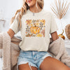 Beautiful Pumpkin Autumn Flowers Watercolor Floral Garden Patchwork Autumn Bloom Graphic Tee