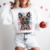 Belgian Malinois Patriotic Dog Independence Day USA Flag Edition Graphic Sweatshirt