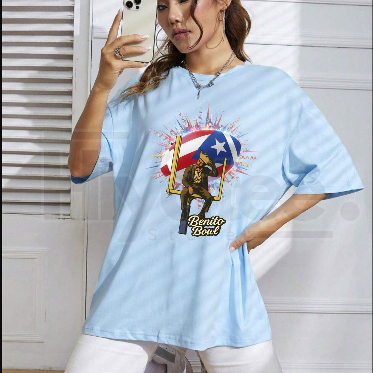 Benito Bowl Football Helmet Star T-Shirt – 100% Cotton Unisex Graphic Tee