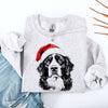 Bernese Mountain Dog Santa Christmas Lover Festive Cozy Holiday Pet Pride Sweatshirt