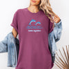 Better Together Dolphins Minimalist Beach Summer Ocean Marine Life Sea Coastal Breeze Sunset Comfort Colors Tee