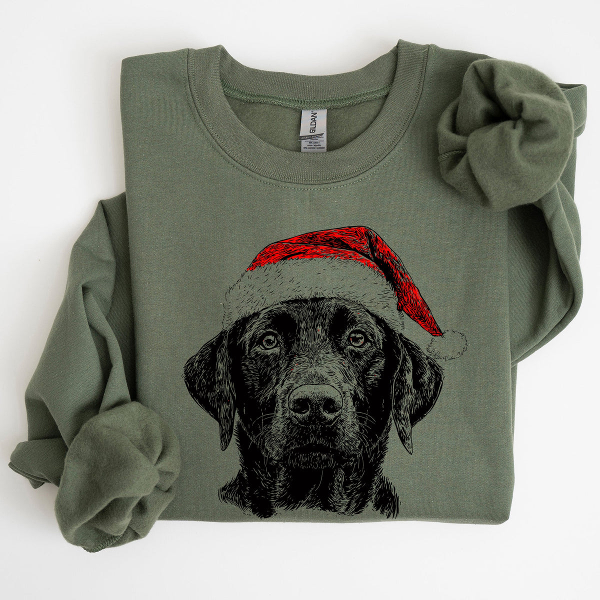 Black Lab Santa Christmas Labrador Dog Lover Holiday Paws Keepsake Collectible Edition For Animal Lovers Sweatshirt