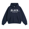Black No Cream No Sugar Hoodie – Minimalist Coffee Lover Pullover, No-Nonsense Attitude Apparel