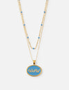Blue Highs and Lows Necklace Set