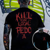 Bold Red Letter T-Shirt - High-Contrast Graphic Tee, Unisex Statement Slogan Shirt, Classic Black/White Red Print Apparel