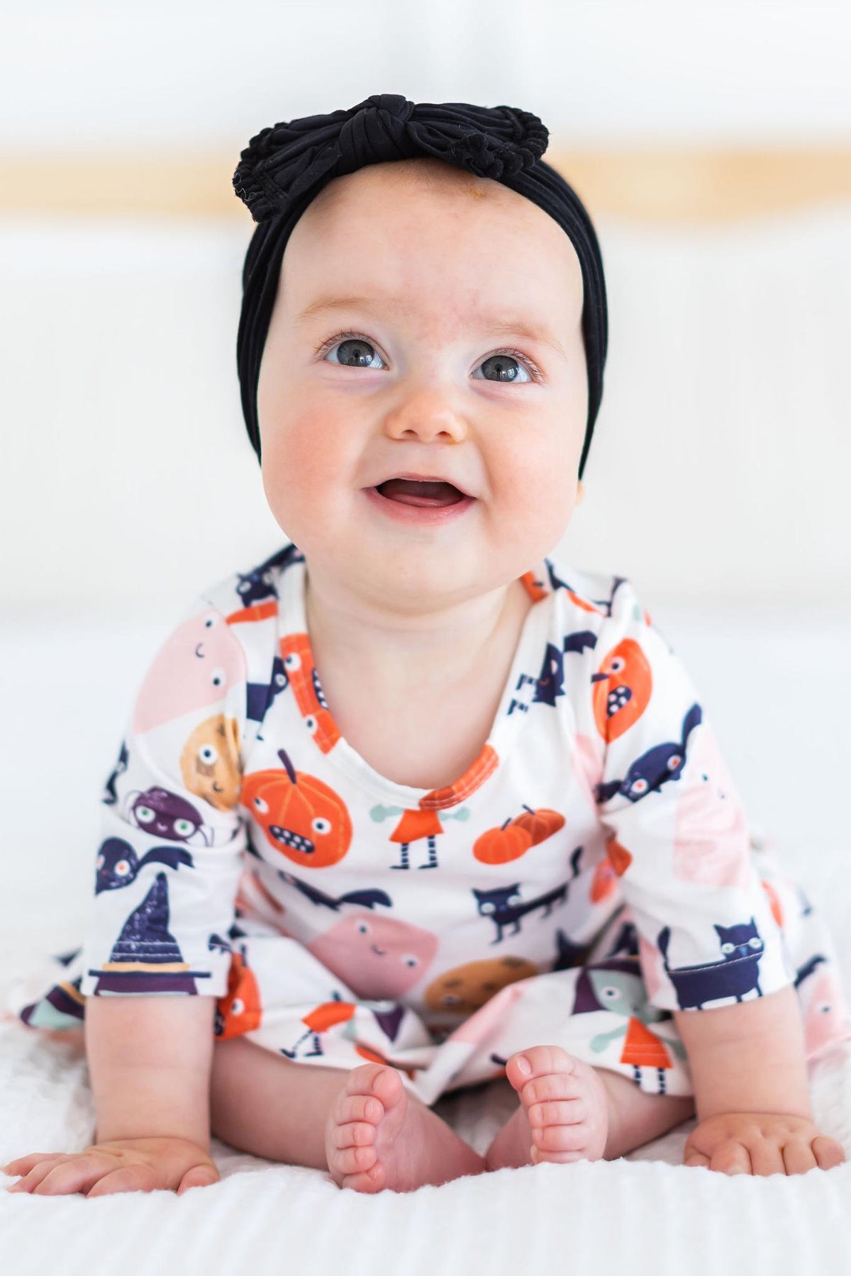 Boo Crew 3/4 Sleeve Twirl Bodysuit