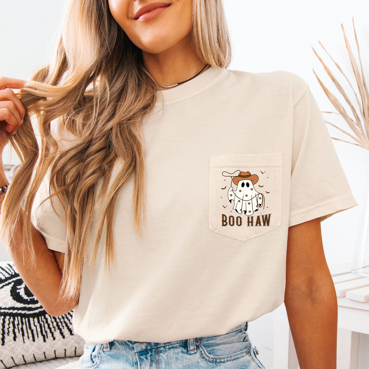 Boo Haw Lasso Cowboy Western Halloween Country Spirit Edition Comfort Colors Tee