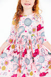 Boots & Bling L/S Pocket Twirl Dress