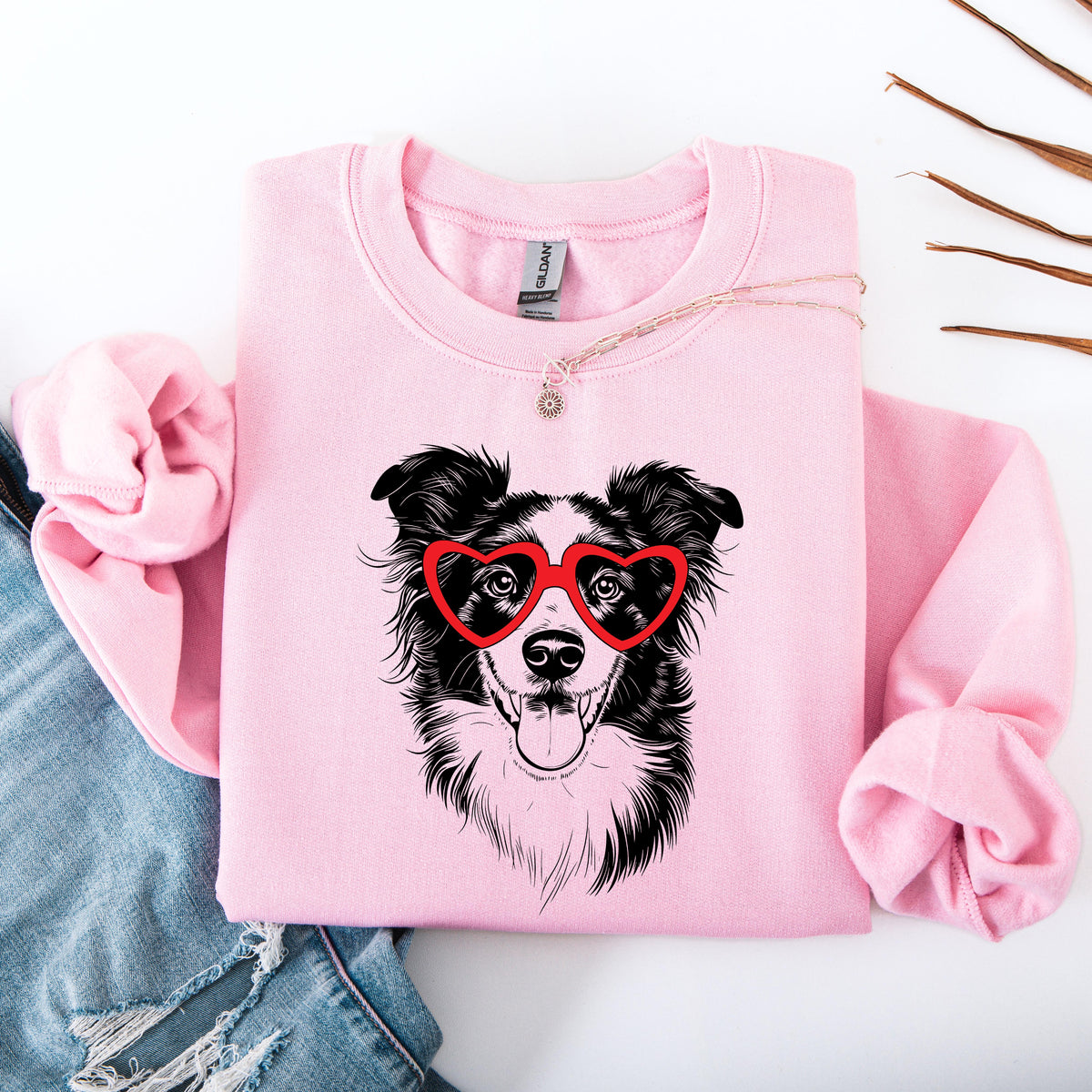 Border Collie Lover Graphic Portrait Celebration Of The Beloved Herding Breed For Dog Enthusiasts Sweatshirt