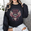Born Free Patriotic 1776 4th Of July American Spirit Celebration Flag Inspired Sweatshirt