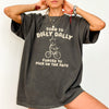 Born To Dilly Dally Bear Meme Vintage Style Pop Culture Limited Edition Graphic Tee