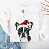 Boston Terrier Santa Christmas Dog Lover Cozy Festive Seasonal Edition Sweatshirt