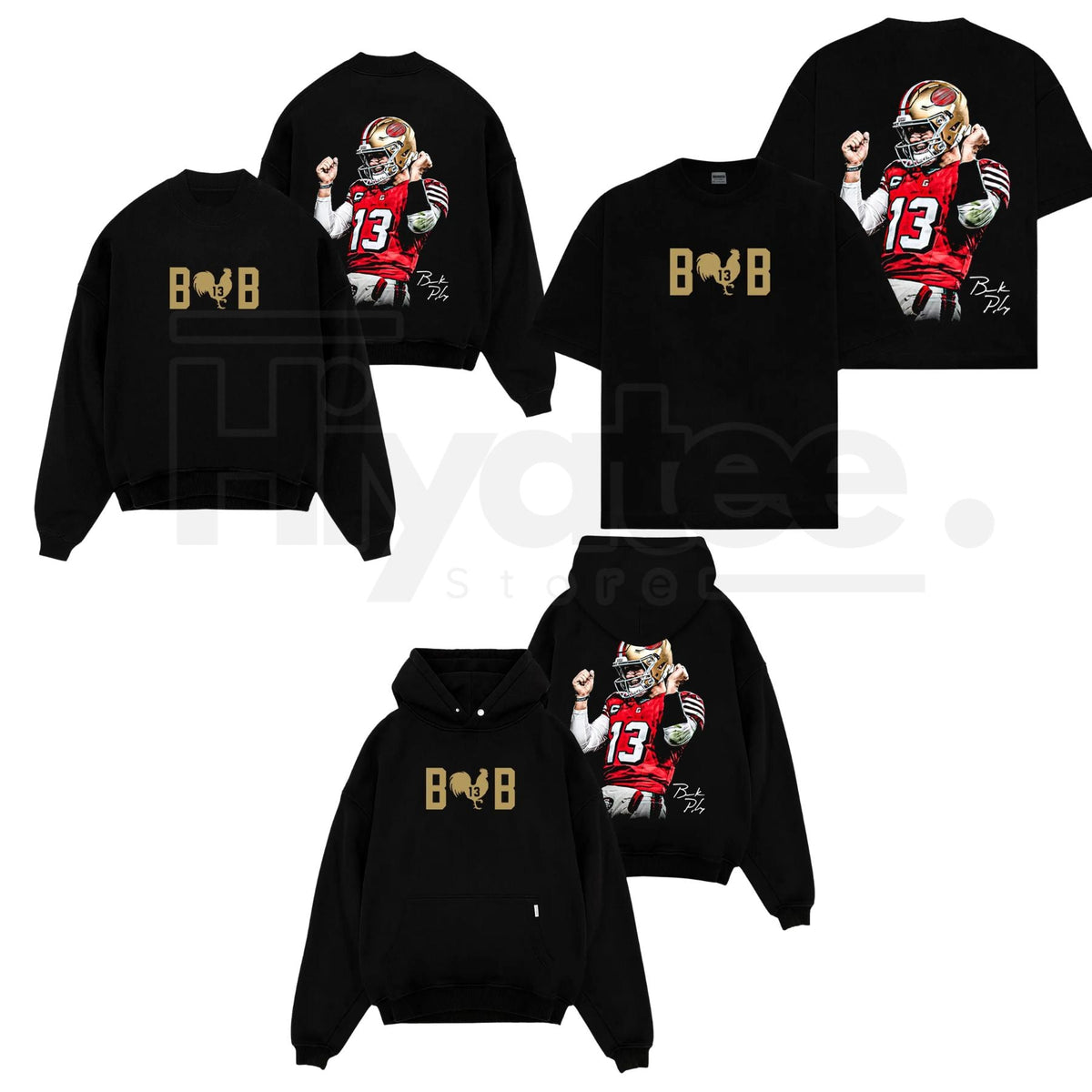 Brock Purdy 13 "Big Cock Brock" Niner Gang Apparel – Game Day Hoodie, Sweatshirt & Tee