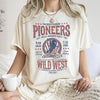 Bronco Riding Wild Horse Race Cowboy Cowgirl Western Frontier Comfort Colors Tee