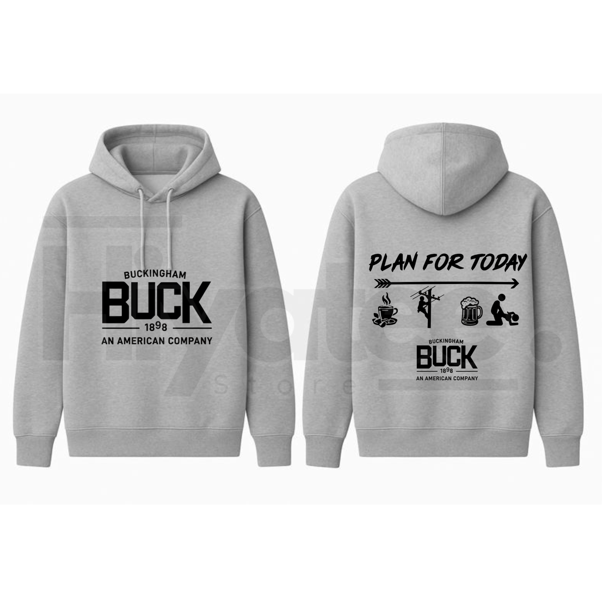 Buckingham Logo "Plan For Today" Hoodie