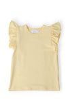 Butter Yellow S/S Ruffle Tee
