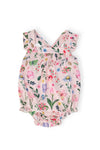 Butterfly Meadows Ruffle Cross Back Romper