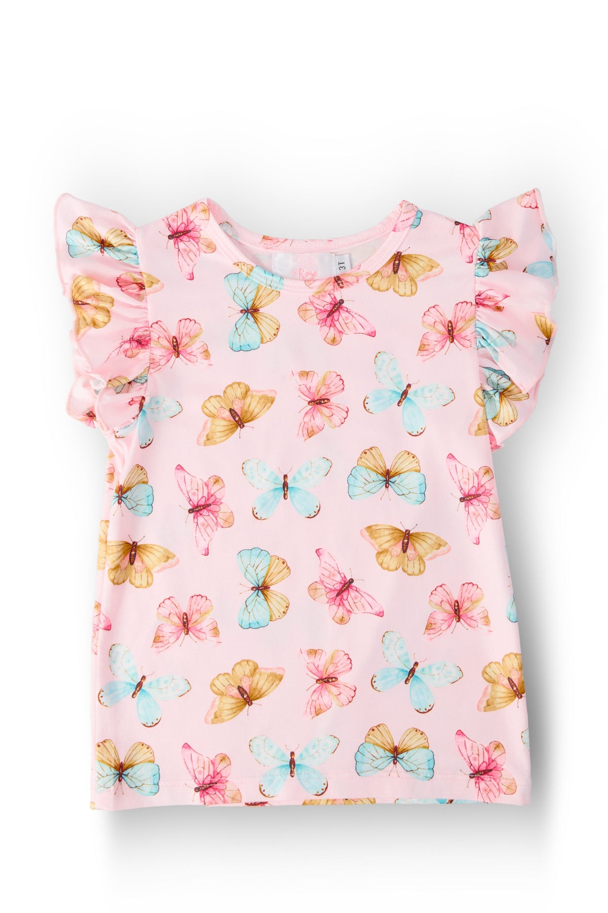 Butterfly Kisses S/S Ruffle Tee