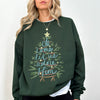 Oh Come Let Us Adore Him Christmas Carol Religious Holiday Vintage Script Sweatshirt