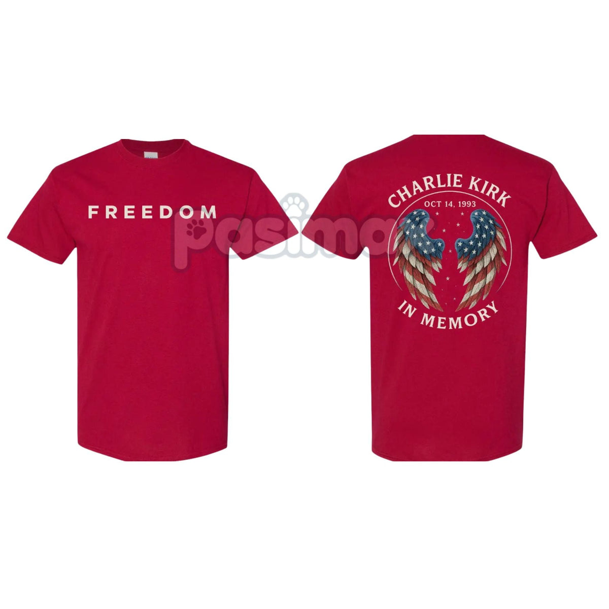 CJK Day Freedom Shirt - Oct 14th Birthday Tribute Tee, Patriotic Wings In Memory Design