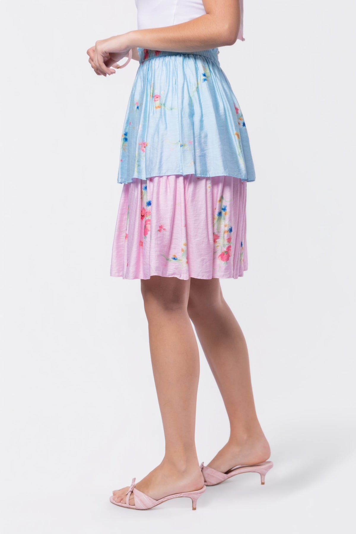 Nora Skirt 23" (Blue Pink)