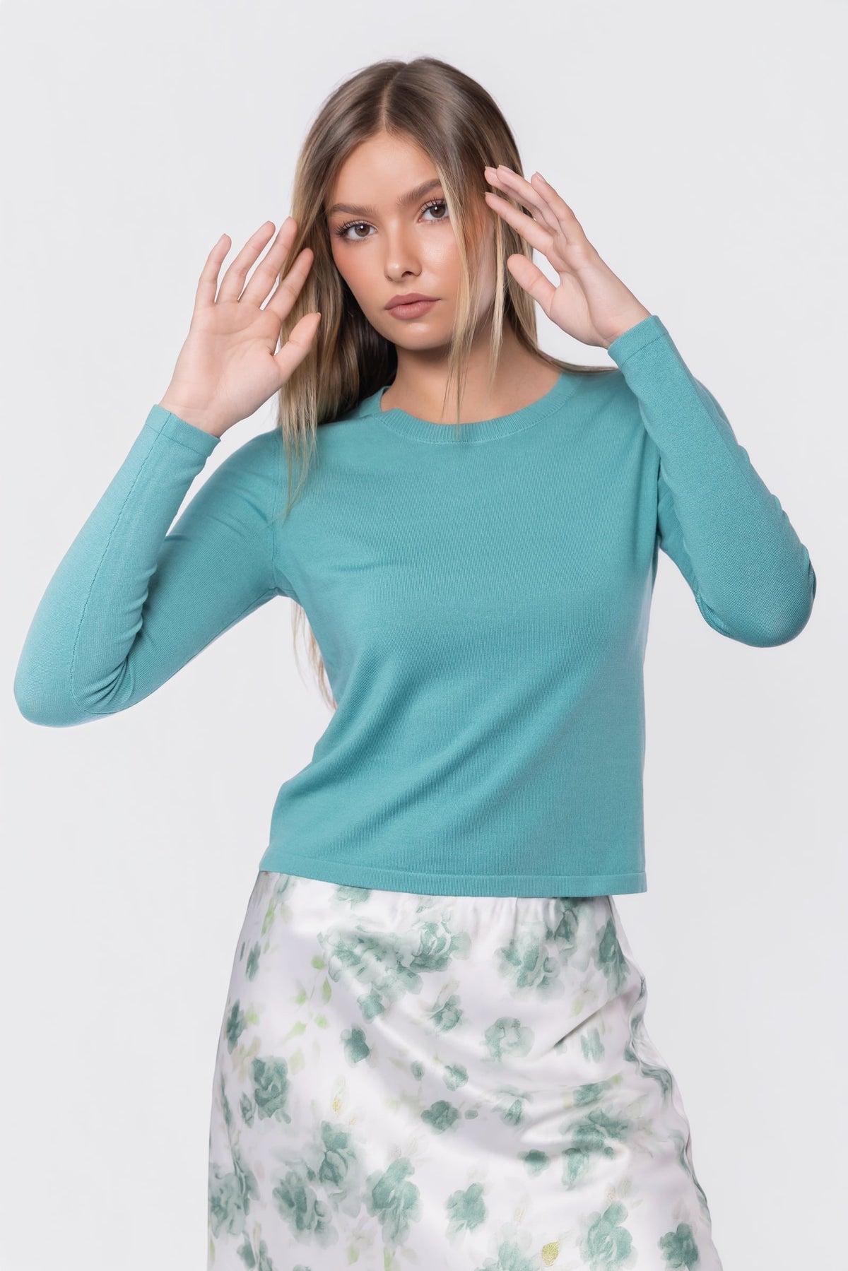 Ingrid Top (Light Teal Green)