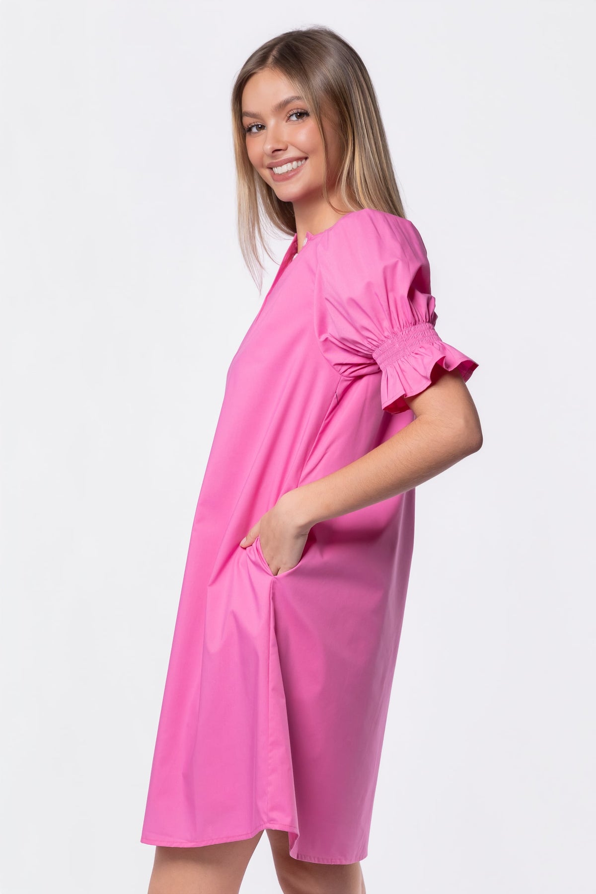 Taya Dress 37" (Pink)