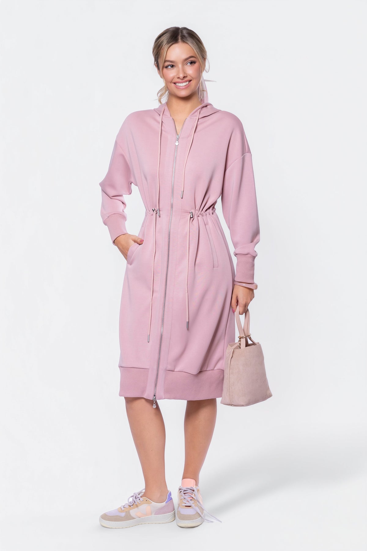 Mina Dress 42" (Indy Pink)
